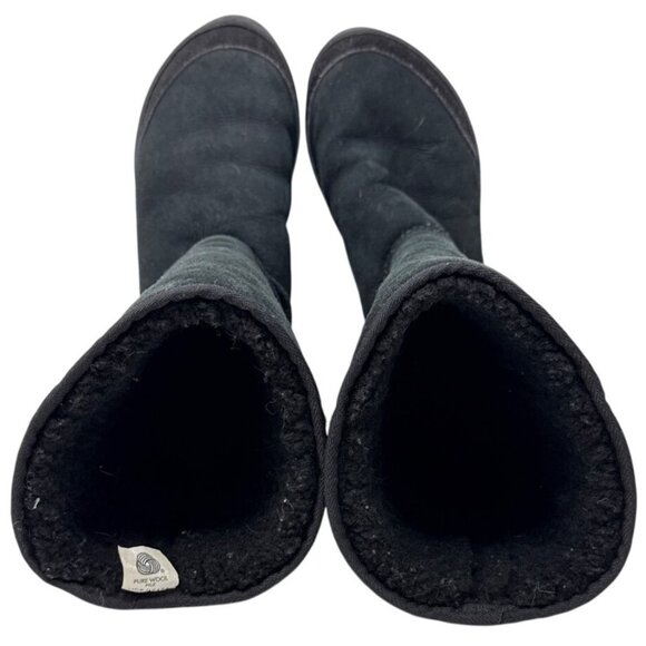 Ugg Original Black Tall Boots with Sheepskin Lining & Braided Back Detail - men' - Picture 5 of 6